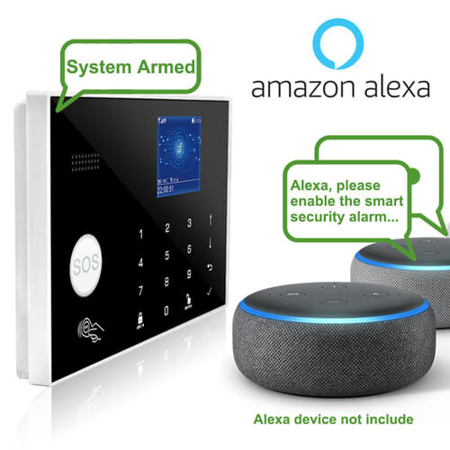 Sistema de Alarma para Casa Security Alarm System Wireless WIFI GSM 4G  Alexa Goo