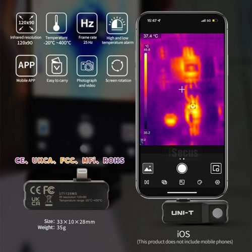 UTi120MS Smartphone Thermal Camera from iSecus